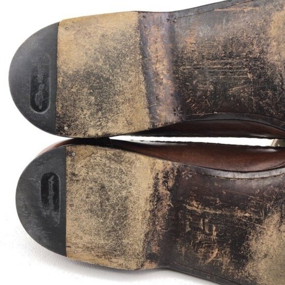 Santoni Brown Leather Kiltie Tassel Loafers 11D main image 5